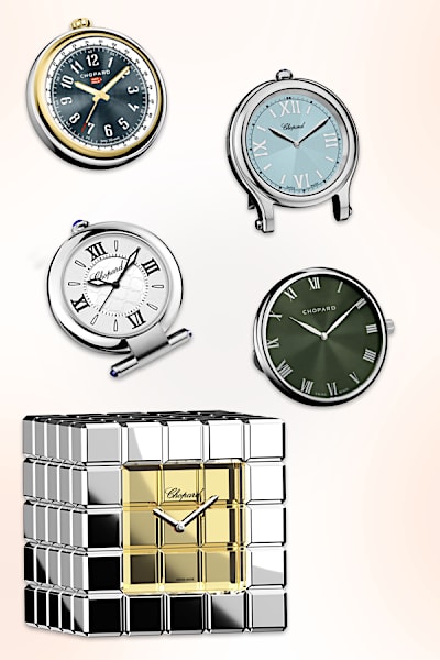 Chopard luxury desk and alarm clocks