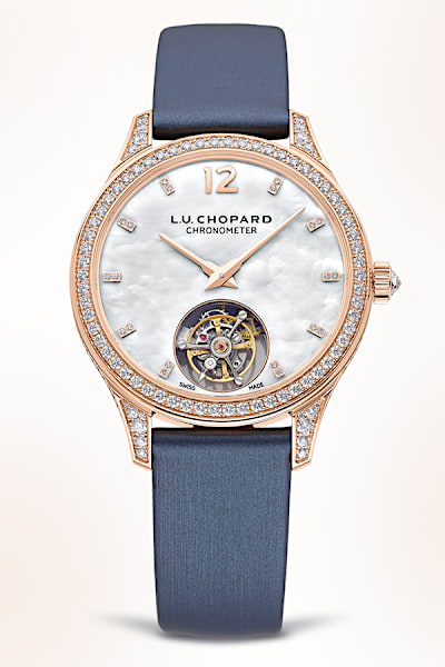 L.U.C diamond tourbillon watch for women