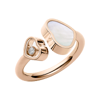 Chopard Diamond Ring Happy Hearts @829482-5300 3/4 view